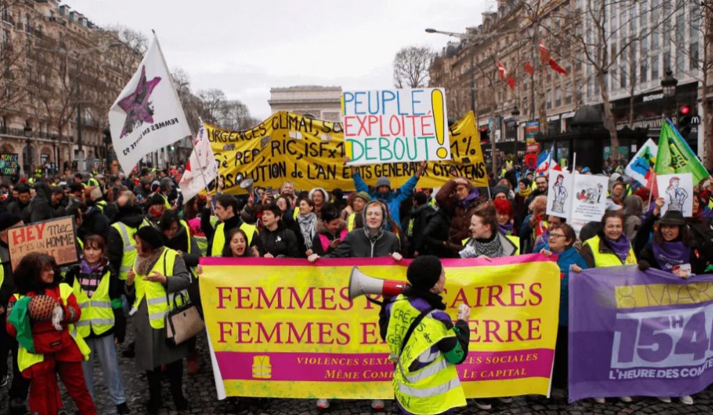 Mulheres Lideram Marcha Dos Coletes Amarelos Contra Macron Hora Do Povo