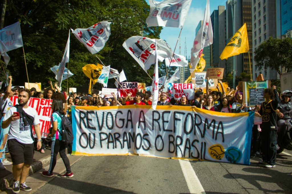 Estudantes voltam às ruas nesta quarta pela revogação da reforma