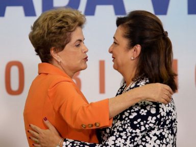 Para Dilma, expulsão de Kátia Abreu do PMDB é por ela ser progressista