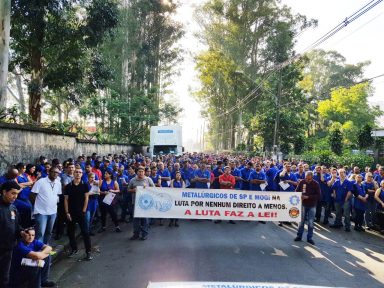 Em SP, 50 mil metalúrgicos realizam atos e greves pela revogação da nova lei trabalhista