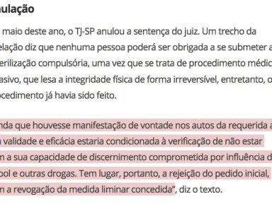 Serviço Social repudia esterilização compulsória