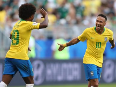 Brasil se agiganta, derrota o México e está nas quartas