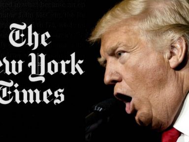 Trump disputa com ‘New York Times’ o monopólio das fake news