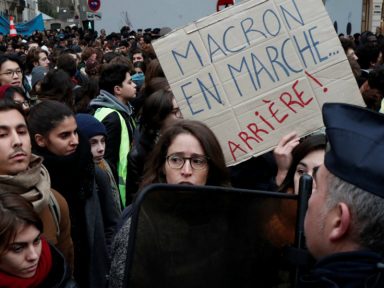 Estudantes franceses se rebelam contra ‘reforma’ pró-ricos na educação