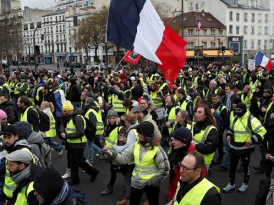 Coletes Amarelos tomam as ruas de Paris e Marselha na 11ª semana de protestos