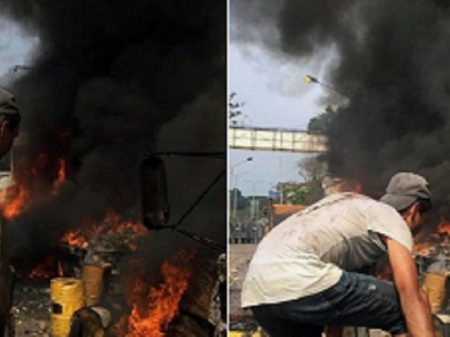Fotos desmentem que “ajuda humanitária” teria sido queimada por guardas venezuelanos