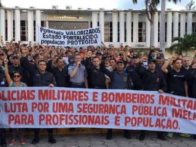 Policiais e bombeiros do RN entram em greve por reajuste de salários