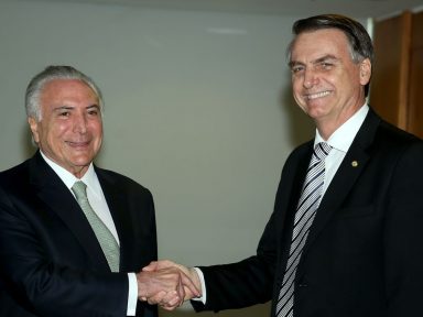 “Bolsonaro está dando sequência ao meu governo”, diz Temer