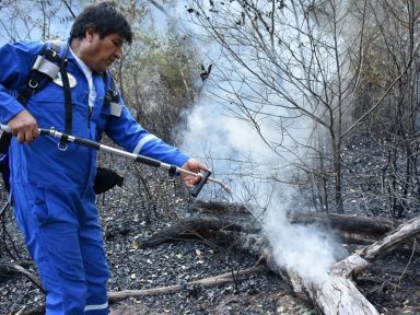 Bolívia: governo reduz focos de incêndio de mais de 8.000 para 163