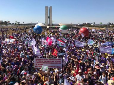 Marcha das Margaridas: Trabalhadoras rurais ocupam a Esplanada dos Ministérios