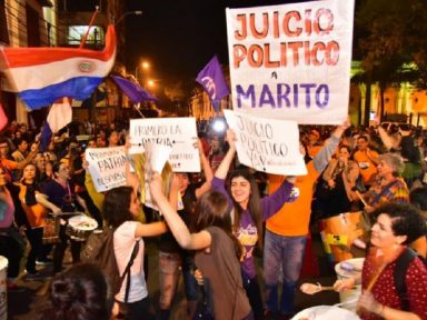 ‘Pacto de impunidade’ adia impeachment e paraguaios ampliam pressão: ‘Fora Marito!’