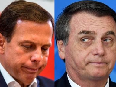 Bolsonaro e Dória se estapeiam por migalhas de múltis nas redes sociais