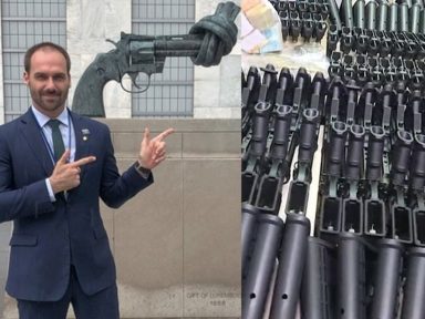 A cena de “arminha” de Eduardo é lobby pró-milícias