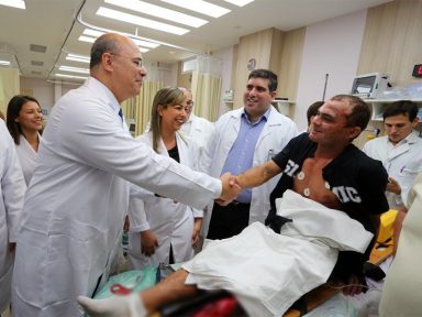 Witzel falsifica paciente para inaugurar ala em hospital de Niterói