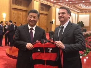 Flamengo desautoriza demagogia de Bolsonaro na China