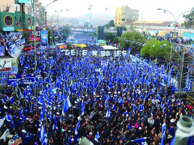 Evo: “A vitória da Bolívia será a derrota do neoliberalismo e do FMI”