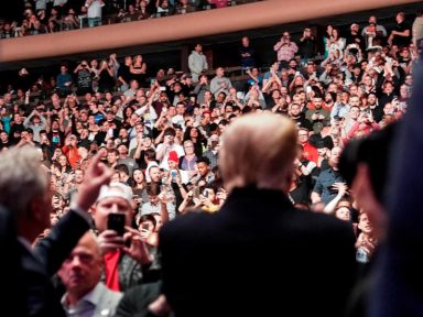 Trump recebe bis de vaia no UFC no Madison Square Garden de Nova Iorque