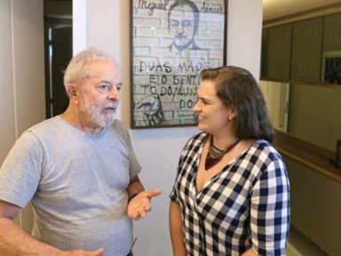 Lula diz que “alianças só no segundo turno” e lança Marília Arraes no Recife