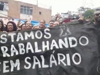 Sem salários, trabalhadores terceirizados da Saúde do Rio de Janeiro entram em greve