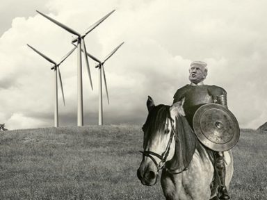 Em bizarrice natalina, Trump ataca “moinhos de vento”
