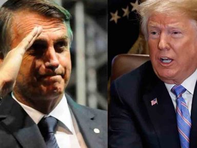 Bolsonaro diz que não vai reagir a Trump porque é “o pobre da história”