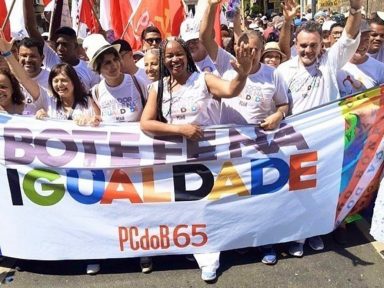 No Bonfim, PCdoB caminha com a pré-candidatura de Olívia, prefeita de Salvador