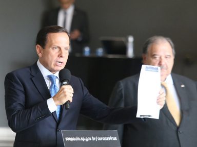 “São Paulo não vai aceitar o sequestro de respiradores”, diz Doria a Bolsonaro