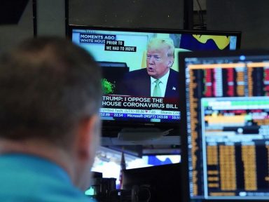 Quinta-feira do pânico: Wall Street registra a maior queda em 33 anos