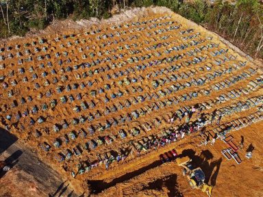 Brasil registra 407 mortes por coronavírus em 24 horas e total de vítimas chega a 3.313