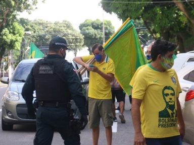 Polícia do Pará impede ato contra quarentena