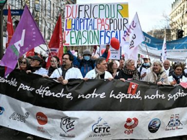 Com atos por toda a França, trabalhadores da saúde exigem aumento e investimentos