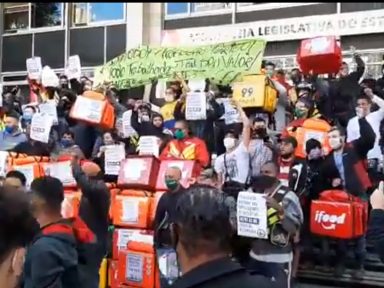 Greve de entregadores por melhor remuneração tem protestos em diversos estados