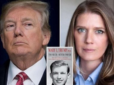 Livro da sobrinha sobre a mente doentia de Trump vende 950 mil cópias no 1º dia
