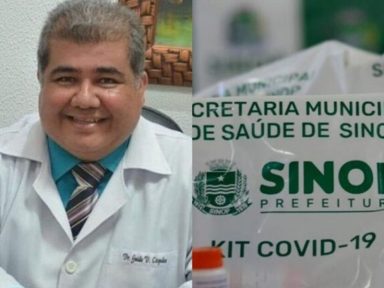 Médico que distribuía cloroquina a pacientes morre de Covid-19 em MT
