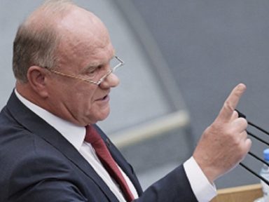 Ziuganov condena os que “empurram  a Bielorrússia  ao caos”