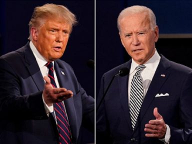 Pesquisas confirmam vitória de Biden sobre Trump no último debate: 53% a 39%