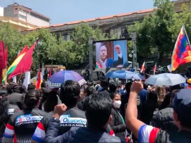 Tem início em La Paz a cerimônia de posse do presidente Arce