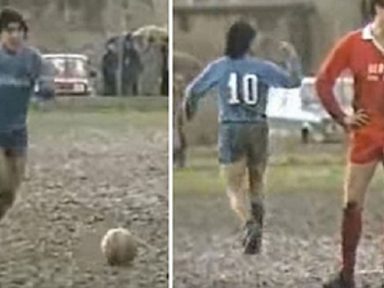 Maradona e o jogo em um campo de bairro em Nápoles para salvar uma criança