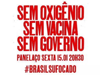 #BrasilSufocado: Panelaço contra Bolsonaro é marcado para hoje às 20h30