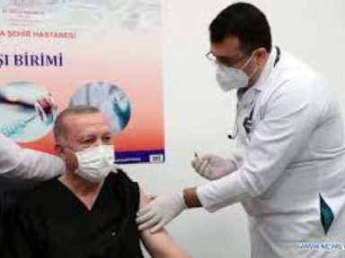 Turquia começa a vacinar a população com a Coronovac