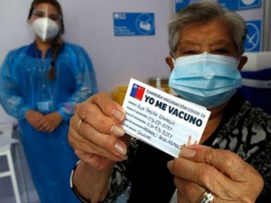 Chile tem o maior percentual de vacinados na América Latina: 11,10%