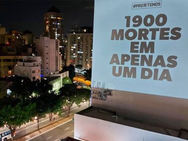 Em novo recorde, Brasil registra 1.910 mortes em 24 horas