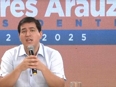 “O povo quer dar um basta à devastação do Equador”, afirma o candidato Arauz