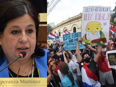 “Levante dos paraguaios vem para tirar o governo e garantir a vacina”, afirma senadora