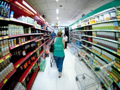 Vendas nos supermercados despencam 18,45%