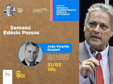João Vicente Goulart falará de Jango, seu pai, trabalhismo e o golpe de 64 no IEP