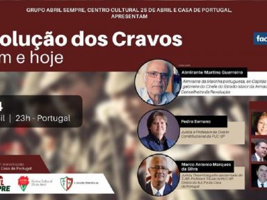 Assista hoje debate sobre a Revolução dos Cravos que derrotou o fascismo em Portugal