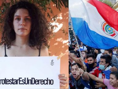 Em prisão domiciliar, líder estudantil paraguaia denuncia “crimes do governo”