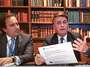 Agarrado à cloroquina, Bolsonaro ofende governadores e ataca a mídia