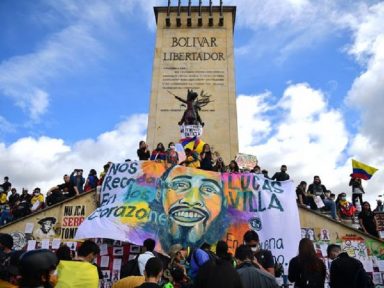 Colombianos nas ruas contra arrocho e por justiça para jovem executado